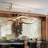 Wavy Metal Structure Modern LED Pendant Light - Clowas